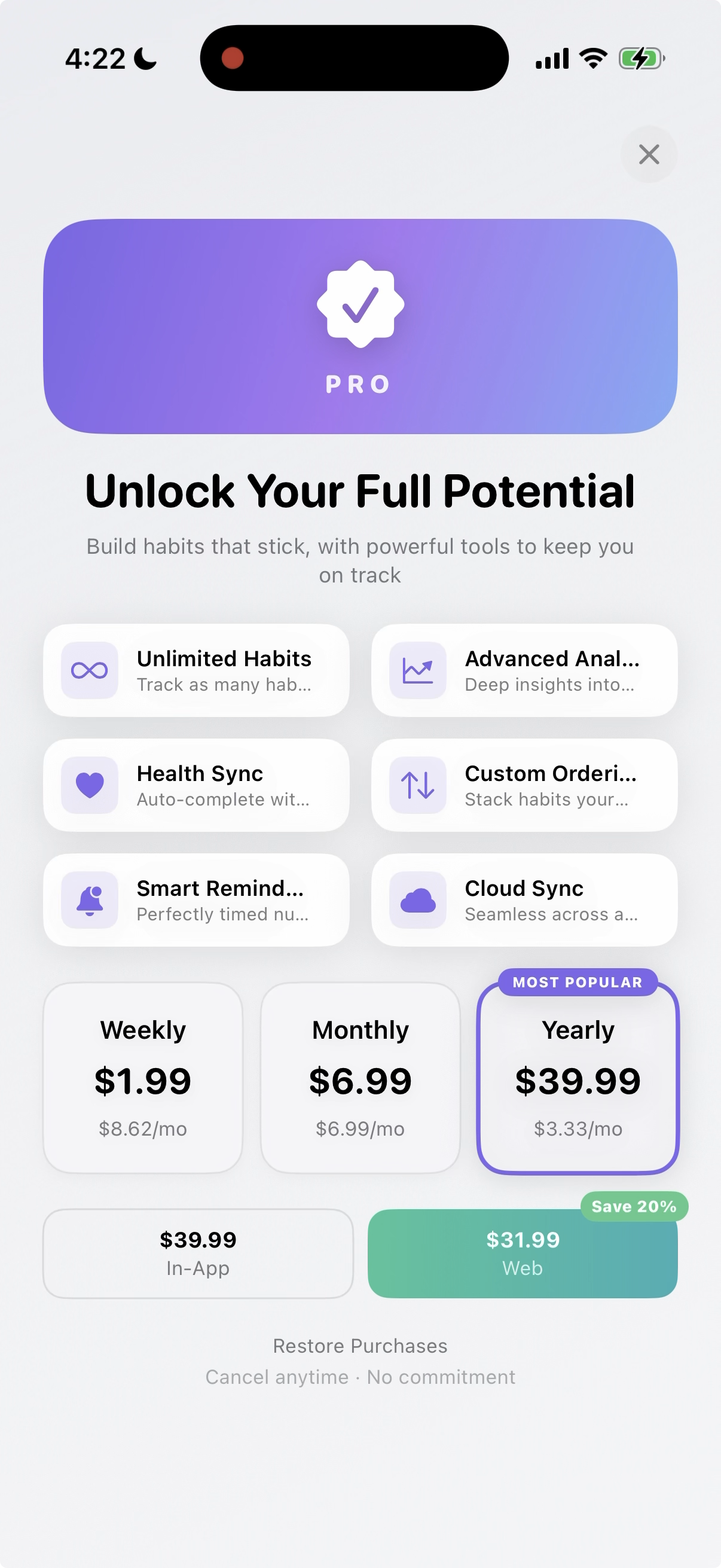 Sign Up & Save paywall screenshot