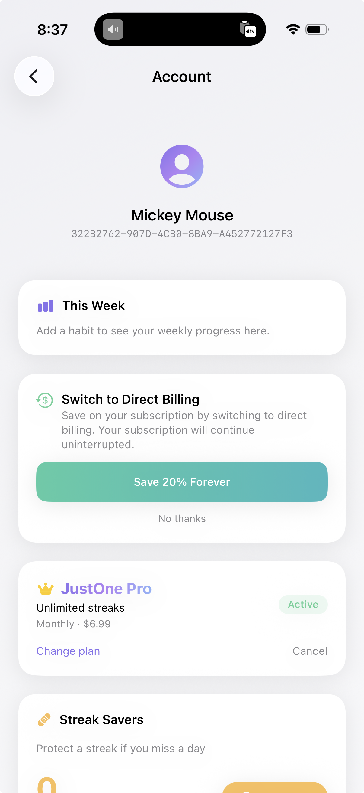 Switch & Save campaign screenshot